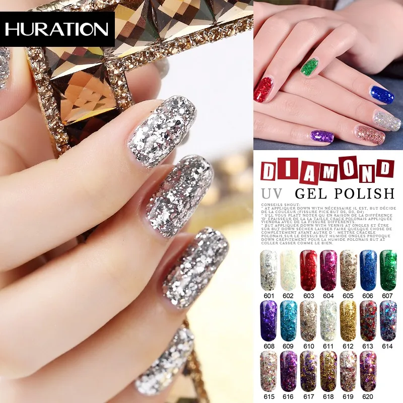 Huration 8ml Lucky Diamond Nail Gel Polish 29 Color DIY Soak Off Gellak LED UV Colorful Nails Glitter Diamond Art Gel Varnish
Huration 8ml Lucky Diamond Nail Gel Polish 29 Color DIY Soak Off Gellak LED UV Colorful Nails Glitter Diamond Art Gel Varnish