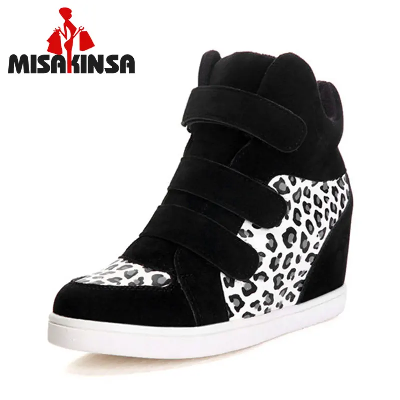 MISAKINSA Women Ankle Boots Leopard Suede Casual Heels Shoes Platform Wedge Height Increasing Sneakers Women Size 35-40
MISAKINSA Women Ankle Boots Leopard Suede Casual Heels Shoes Platform Wedge Height Increasing Sneakers Women Size 35-40