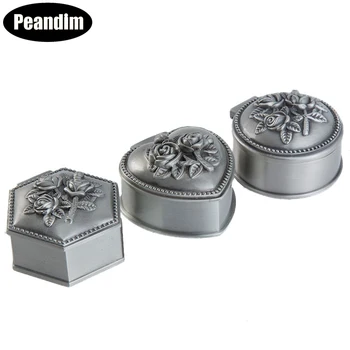 PEANDIM Small Size Pewter Jewelry Box Vintage Trinket Box Carrying Cases Metal Art Craft Casket Wedding Gift Home Storage Decor
PEANDIM Small Size Pewter Jewelry Box Vintage Trinket Box Carrying Cases Metal Art Craft Casket Wedding Gift Home Storage Decor