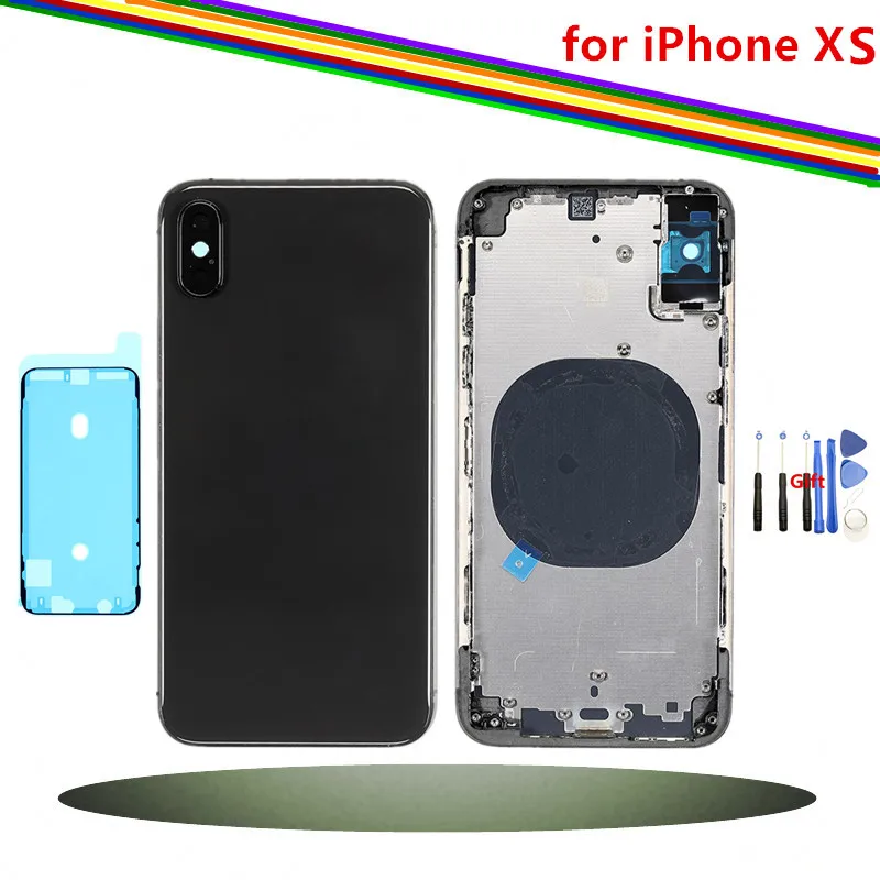 Replacement Back Cover for iPhone X XS Max Rear Housing Middle Frame with Back Battery Door Glass, Black White
Replacement Back Cover for iPhone X XS Max Rear Housing Middle Frame with Back Battery Door Glass, Black White