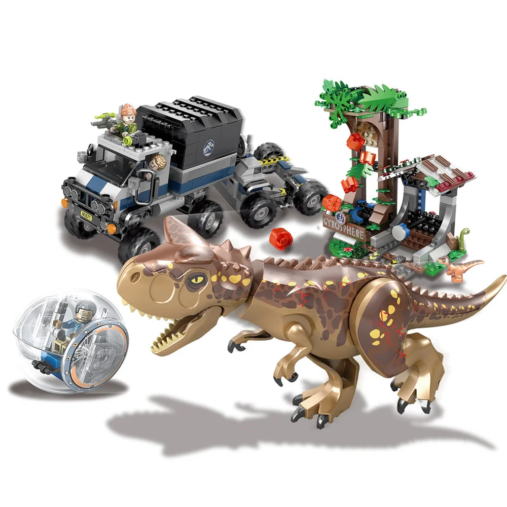 Jurassic World Park Carnotaurus Gyrosphere Escape Building Blocks Kit Bricks Classic Movie Model Toys Compatible legoingly 75929
Jurassic World Park Carnotaurus Gyrosphere Escape Building Blocks Kit Bricks Classic Movie Model Toys Compatible legoingly 75929