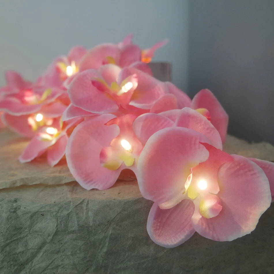 Novelty orchid Fairy String Lights garland, 4M 20 leds Fashion Holiday garland,Party floral decoration, home room decoration
Novelty orchid Fairy String Lights garland, 4M 20 leds Fashion Holiday garland,Party floral decoration, home room decoration