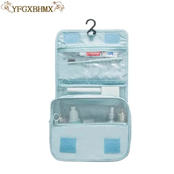 YFGXBHMX Waterproof polyester travel cosmetic bag cosmetic bag hanging wash bag neutral makeup organizer bathroom Storage bag 
YFGXBHMX Waterproof polyester travel cosmetic bag cosmetic bag hanging wash bag neutral makeup organizer bathroom Storage bag
