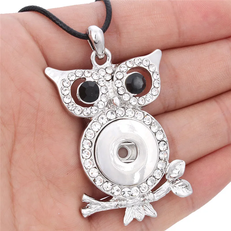 New Owl Snap Necklace 18/20mm Snap Button Pendant Necklace For Woman DIY Snap Jewelry Christmas Gift ZG312
New Owl Snap Necklace 18/20mm Snap Button Pendant Necklace For Woman DIY Snap Jewelry Christmas Gift ZG312