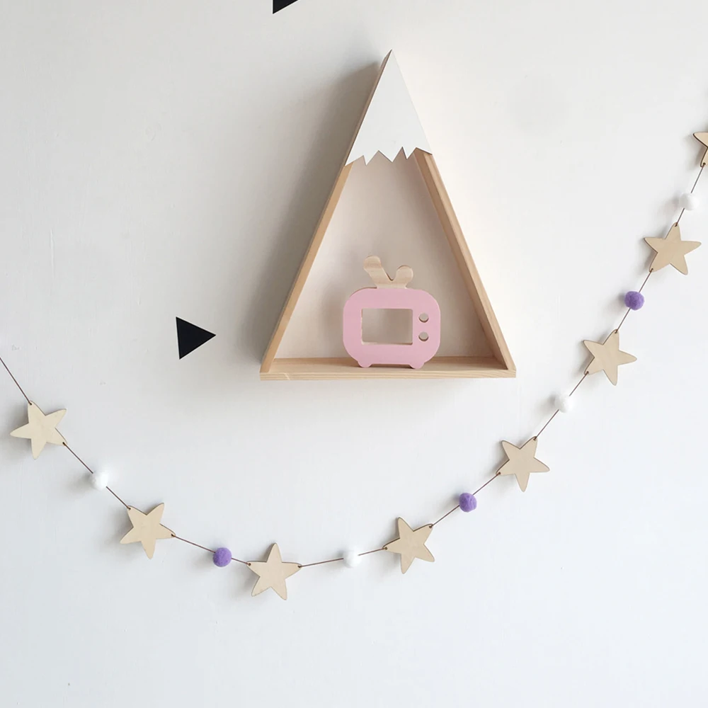 Декор детской комнаты деревянный бампер для кровати со звездами новорожденных