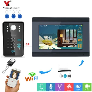 YobangSecurity Video Intercom 7 Inch Monitor Wifi Wireless Video Door Phone Doorbell Camera Intercom System Password RFID Card
YobangSecurity Video Intercom 7 Inch Monitor Wifi Wireless Video Door Phone Doorbell Camera Intercom System Password RFID Card