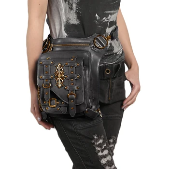 Gothic PU Leather Women Rivets Waist Bag Motorcycle Rider Drop Leg Bag Men Belt Hip Bum Pouch Crossbody Shoulder Bags Thigh Pack
Gothic PU Leather Women Rivets Waist Bag Motorcycle Rider Drop Leg Bag Men Belt Hip Bum Pouch Crossbody Shoulder Bags Thigh Pack