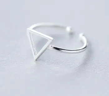 Genuine 925 Sterling Silver Geometric Open Triangle Ring Openable Adjustable Size GTLJ1183
Genuine 925 Sterling Silver Geometric Open Triangle Ring Openable Adjustable Size GTLJ1183