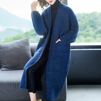 2018 Autumn Winter Women Fashion Loose Casual Oversize Sweaters Plaid Cashmere Long Cardigan Jacket Chic Wool Warm Knitted Coats
2018 Autumn Winter Women Fashion Loose Casual Oversize Sweaters Plaid Cashmere Long Cardigan Jacket Chic Wool Warm Knitted Coats