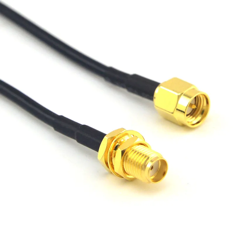 2 Pieces SMA Female to SMA Male Straight Connector Extension Cable RG174 1M
2 Pieces SMA Female to SMA Male Straight Connector Extension Cable RG174 1M