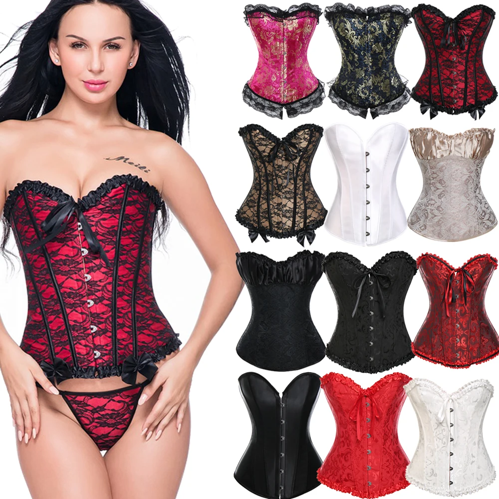 Latex Sexy Black Corset Top Gothic Steampunk Bustier 6XL Plus Size Women Mujer Corselet Overbust Waist Cincher Boned Corset
Latex Sexy Black Corset Top Gothic Steampunk Bustier 6XL Plus Size Women Mujer Corselet Overbust Waist Cincher Boned Corset