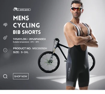 Santic Cycling Bib Shorts Men Cycling Jersey Mtb Ropa Ciclismo Moisture Wicking Shorts3DSpong Padded SIZE S-XXXL 
Santic Cycling Bib Shorts Men Cycling Jersey Mtb Ropa Ciclismo Moisture Wicking Shorts3DSpong Padded SIZE S-XXXL