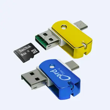 USB-C Type C Micro USB/OTG TF SD MMC Card Reader for OTG Phone For Android Smart Phone Card Adapter
USB-C Type C Micro USB/OTG TF SD MMC Card Reader for OTG Phone For Android Smart Phone Card Adapter