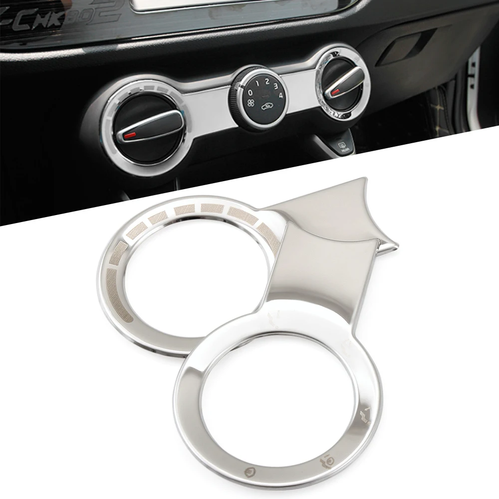 Car Styling Stainless steel Air Conditioning Switch Cover Trim Sticker For KIA K2 RIO 2017 2018 KX CROSS Car Accessories
Car Styling Stainless steel Air Conditioning Switch Cover Trim Sticker For KIA K2 RIO 2017 2018 KX CROSS Car Accessories