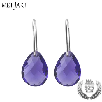 MetJakt Purple Water Drop Topaz Earrings Solid 925 Sterling Silver Elegant Hook Earring for Lady Wedding,party Fashion Jewelry
MetJakt Purple Water Drop Topaz Earrings Solid 925 Sterling Silver Elegant Hook Earring for Lady Wedding,party Fashion Jewelry