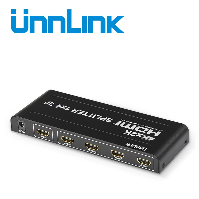 Unnlink HDMI Splitter 1X4 UHD 4K@30Hz 3D FHD 1080P@60Hz 1 In 4 Out for smart led TV mi box projector monitor ps4 computer
Unnlink HDMI Splitter 1X4 UHD 4K@30Hz 3D FHD 1080P@60Hz 1 In 4 Out for smart led TV mi box projector monitor ps4 computer