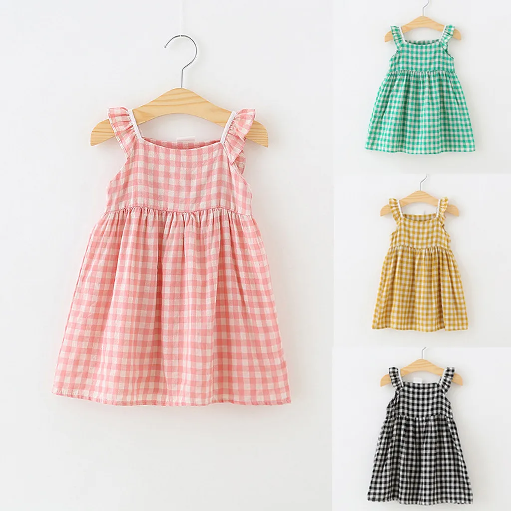 Toddler Kids Baby Girls sleeveless Ruffle Plaid Elegant Princess Casual Dress Clothes vestido infantil vetement enfant fille
Toddler Kids Baby Girls sleeveless Ruffle Plaid Elegant Princess Casual Dress Clothes vestido infantil vetement enfant fille