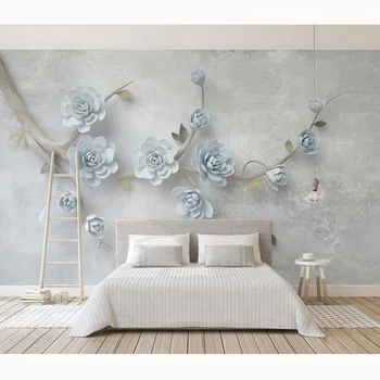Modern 3D Blue Flowers Photo Wall Paper Mural Stickers Living Room Bedroom Papel De Parede Self Adhesive Vinyl/Silk Wallpapers
Modern 3D Blue Flowers Photo Wall Paper Mural Stickers Living Room Bedroom Papel De Parede Self Adhesive Vinyl/Silk Wallpapers