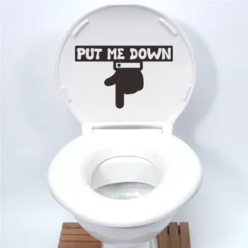 PUT ME DOWN Toilet Sign Quotes Vinyl Wall Sticker Decal Decorative Washroom Bathroom Decorations Home Funny Art
PUT ME DOWN Toilet Sign Quotes Vinyl Wall Sticker Decal Decorative Washroom Bathroom Decorations Home Funny Art