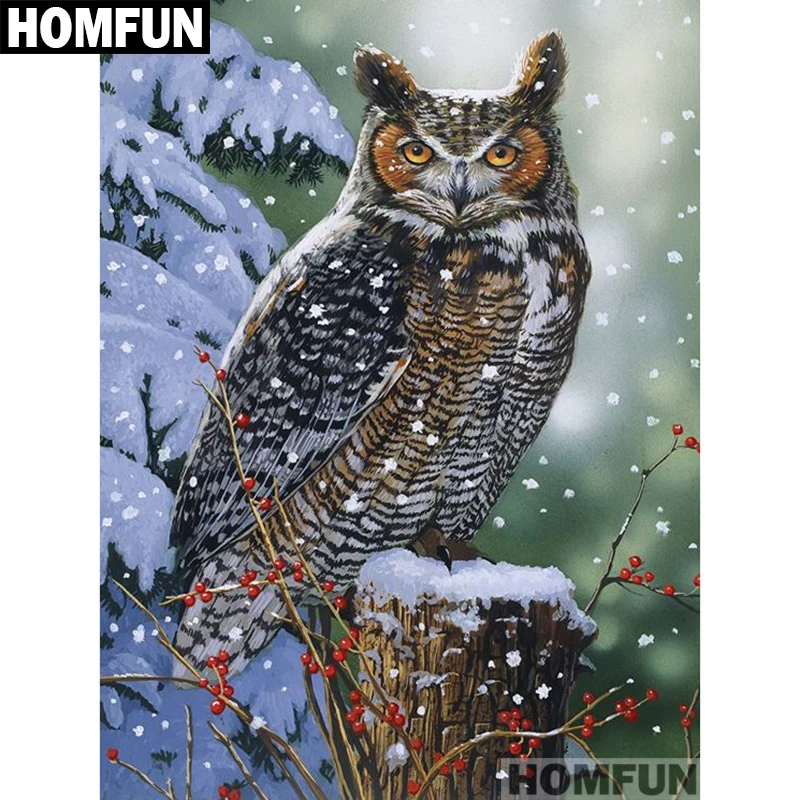 HOMFUN Full Square/Round Drill 5D DIY Diamond Painting "owl in the winter" Embroidery Cross Stitch 5D Home Decor Gift A01111
HOMFUN Full Square/Round Drill 5D DIY Diamond Painting "owl in the winter" Embroidery Cross Stitch 5D Home Decor Gift A01111
