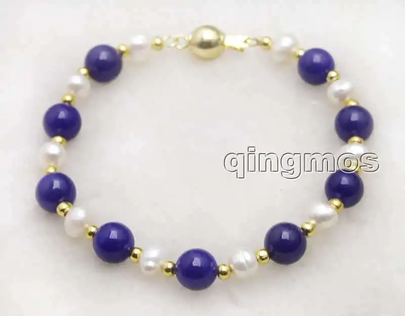 SALE 6-7mm White Natural freshwater Pearl & 8mm Round Blue beads 7.5'' Bracelet -bra317 Free shipping Wholesale/retail
SALE 6-7mm White Natural freshwater Pearl & 8mm Round Blue beads 7.5'' Bracelet -bra317 Free shipping Wholesale/retail