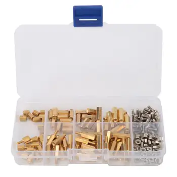 80 * Standoff 180pcs M2.5 Copper Hex Standoff Isolation Column with M2.5*6 Screw&M2.5 Hex Nut Set
80 * Standoff 180pcs M2.5 Copper Hex Standoff Isolation Column with M2.5*6 Screw&M2.5 Hex Nut Set