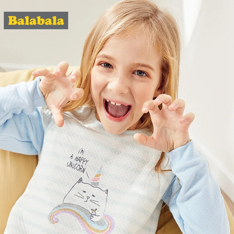 Balabala Girls 2-Piece Cat Snug Fit Cotton Pjs Long Raglan Sleeve Crewneck Shirt + Pull-on Pants Set Teenage Girl Pajama Set
Balabala Girls 2-Piece Cat Snug Fit Cotton Pjs Long Raglan Sleeve Crewneck Shirt + Pull-on Pants Set Teenage Girl Pajama Set