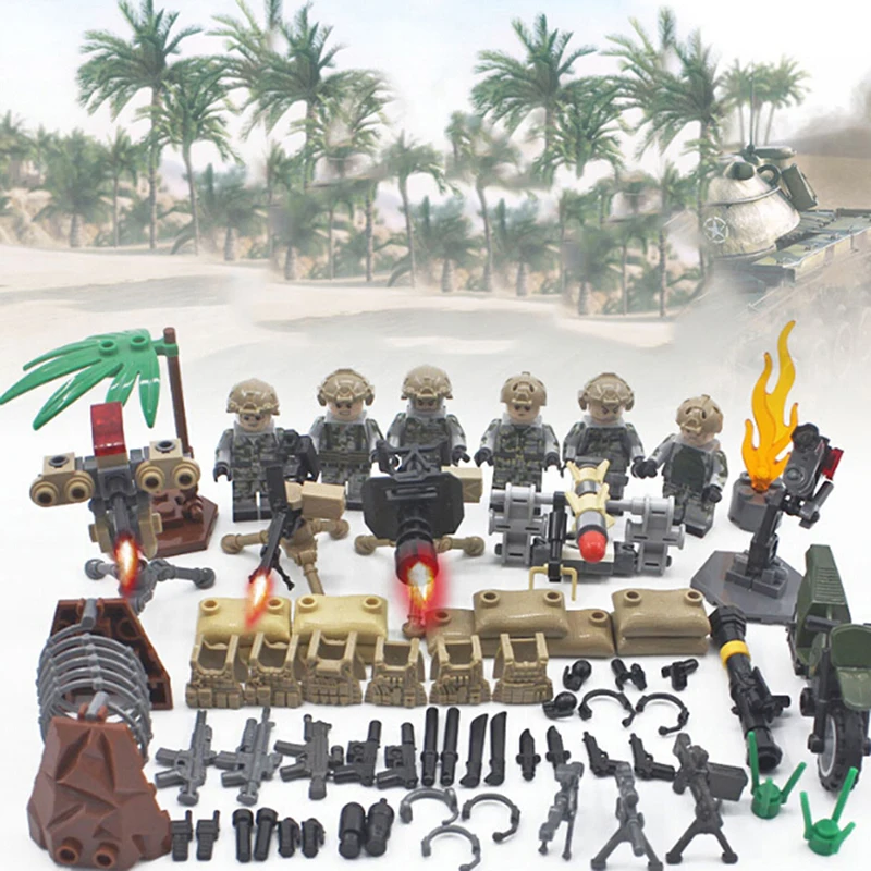 DIY Bricks Building Blocks Compatible Legoing Toys SWAT Wars Military Falcon Commandos Army Soldiers Marine Corps Childaren Kids
DIY Bricks Building Blocks Compatible Legoing Toys SWAT Wars Military Falcon Commandos Army Soldiers Marine Corps Childaren Kids