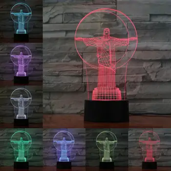God Jesus 3D Night Light 7 Color Changing Creative Luminous Novelty Gifts White Table Lamp Home Decor Bedroom Sleep Lighting
God Jesus 3D Night Light 7 Color Changing Creative Luminous Novelty Gifts White Table Lamp Home Decor Bedroom Sleep Lighting