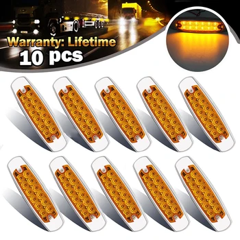 10x 158*47*13mm 12LED 12V/24V DC Super bright Yellow Automobile Heavy Truck Side Marker Lamps For Freightliner
10x 158*47*13mm 12LED 12V/24V DC Super bright Yellow Automobile Heavy Truck Side Marker Lamps For Freightliner