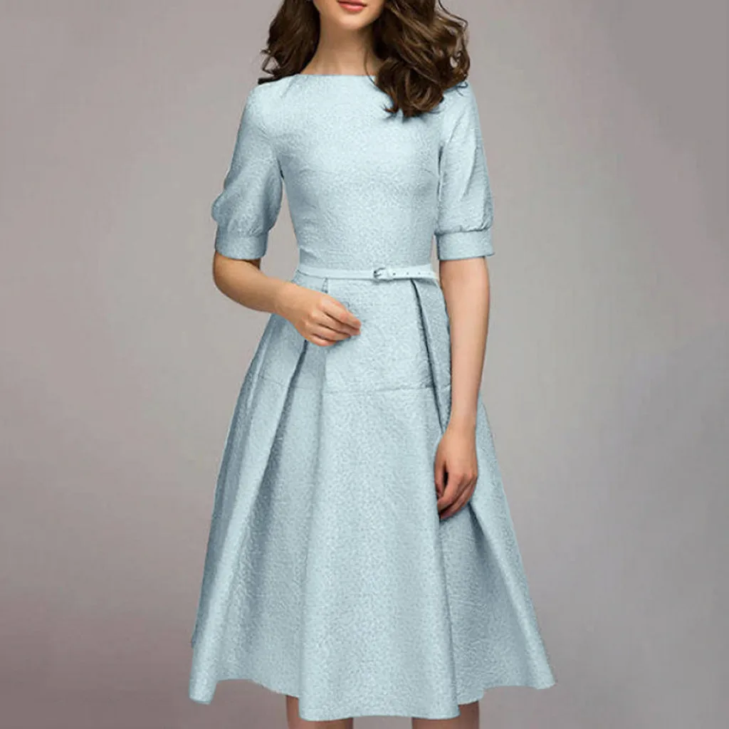 Женское элегантное платье-трапеция с принтом винтажное праздничное платье до