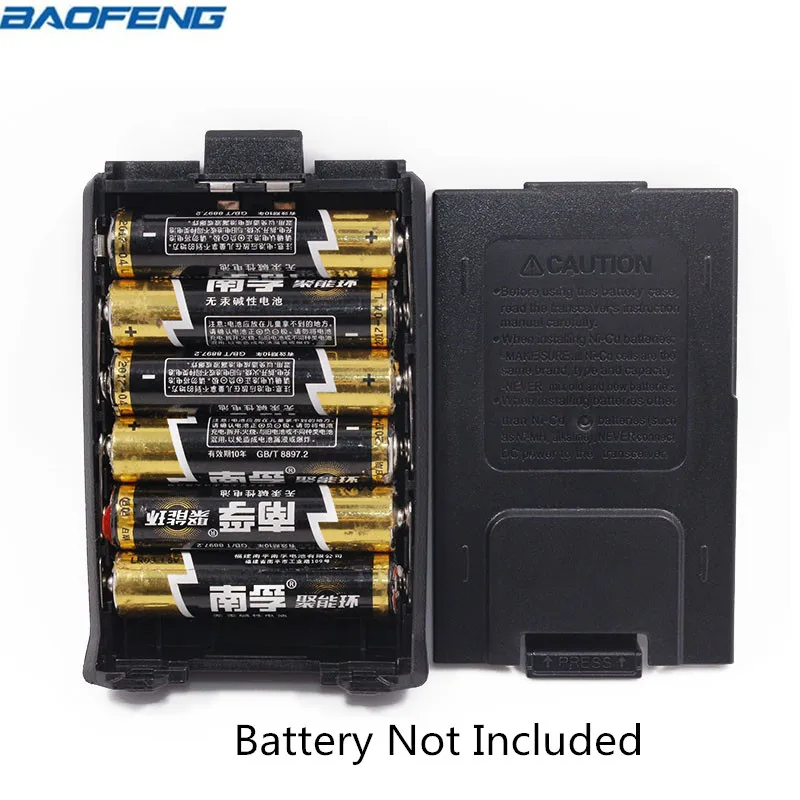 Baofeng UV-5R Battery Case AAA or AA Shell Black For FM Transceiver Walkie Talkie Baofeng DM-5R UV-5R UV-5RA UV-5RE Plus Series
Baofeng UV-5R Battery Case AAA or AA Shell Black For FM Transceiver Walkie Talkie Baofeng DM-5R UV-5R UV-5RA UV-5RE Plus Series