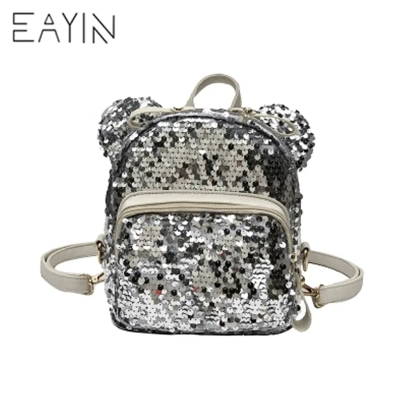 Cute Ear Women Backpack Sequin School Bags For Girls Small Backpacks Female Travel Backpack Sequins School Backpacks
Cute Ear Women Backpack Sequin School Bags For Girls Small Backpacks Female Travel Backpack Sequins School Backpacks