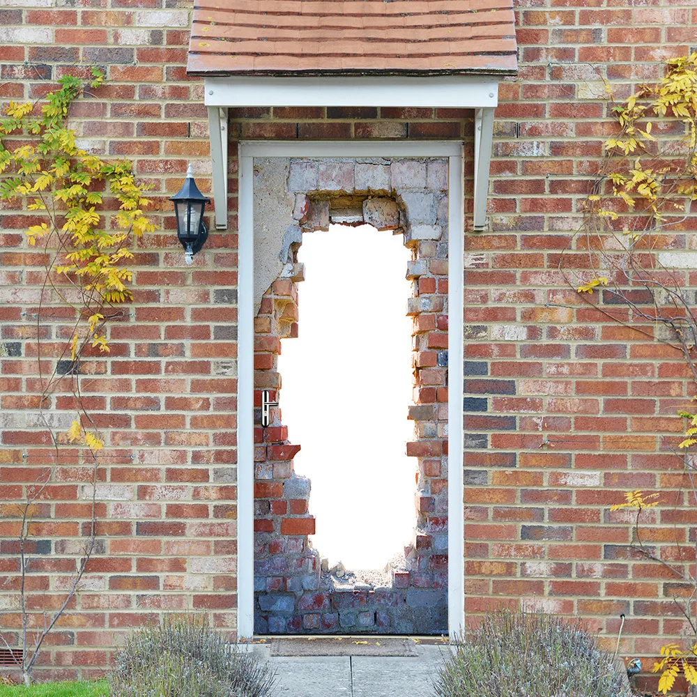 Broken Bricks Wall Door Sticker Door/Wall Home Decoration Living Room Background Mural Art Decals Removable Sticker
Broken Bricks Wall Door Sticker Door/Wall Home Decoration Living Room Background Mural Art Decals Removable Sticker