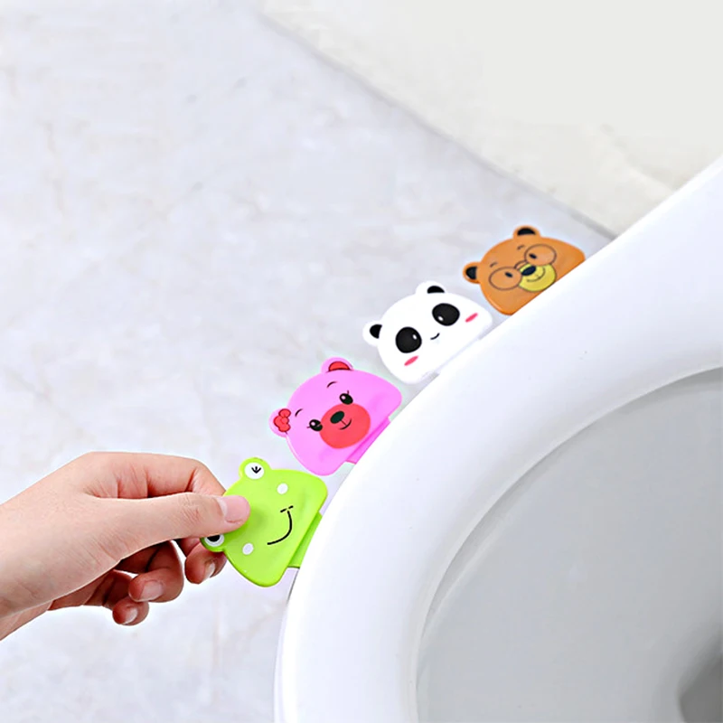 DINIWELL Cartoon Portable Avoid Touching Toilet Seat Handle Sticker Bathroom Lid Cover Lift Durable Supply | Дом и сад