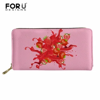 FORUDESIGNS Women Lovely Strawberry Printed Long Wallet Girl Teenager Casual Coin Purse Phone Case Card Holder Bag Female Clutch
FORUDESIGNS Women Lovely Strawberry Printed Long Wallet Girl Teenager Casual Coin Purse Phone Case Card Holder Bag Female Clutch