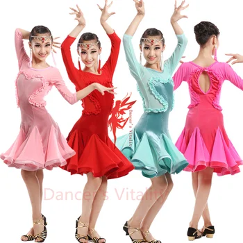 New velvet Adult Child Latin dance costumes mesh long sleeves latin dance dress for child latin dance dresses S-4XL
New velvet Adult Child Latin dance costumes mesh long sleeves latin dance dress for child latin dance dresses S-4XL