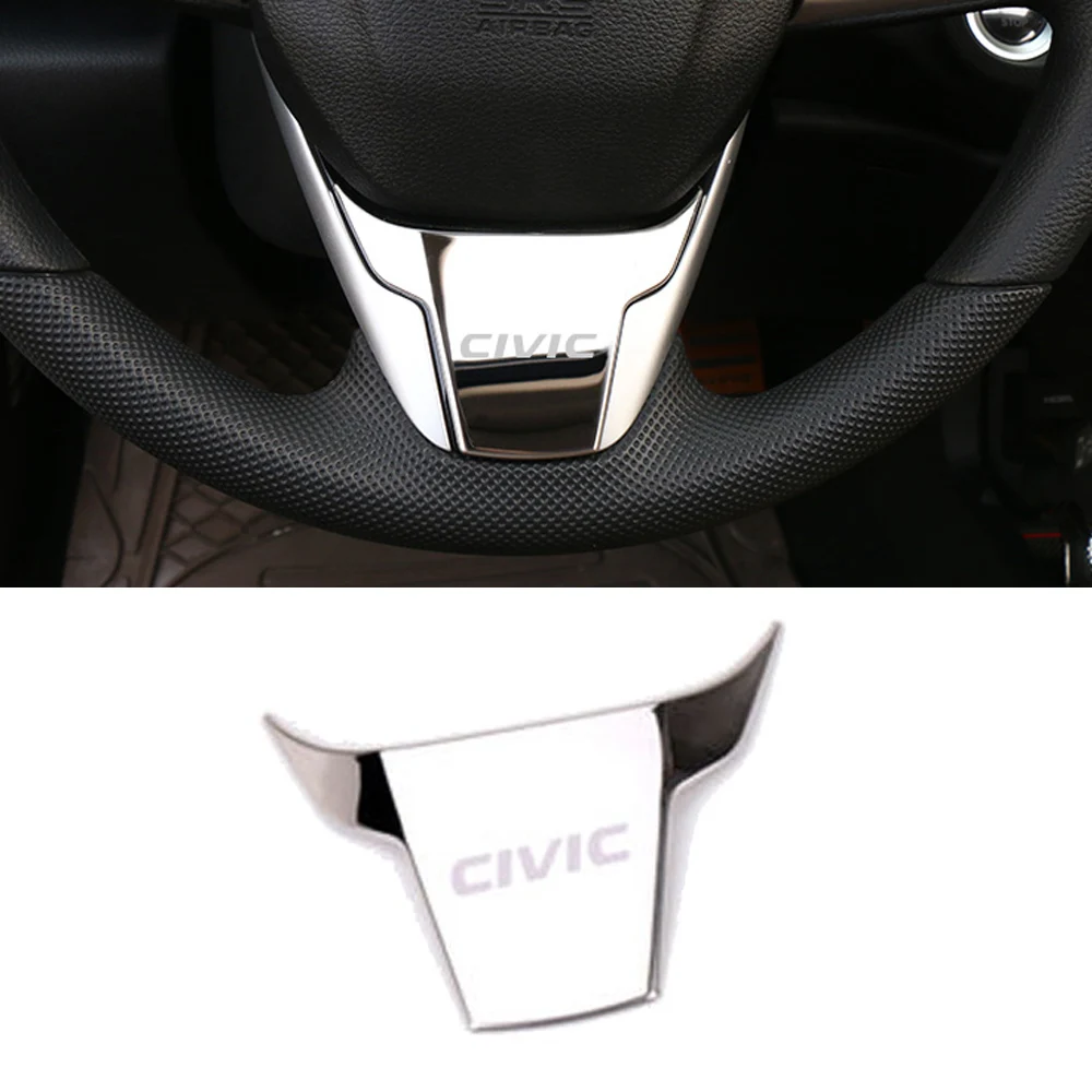 Car Accessories Interior steering wheel decorative cover sequins Emblem Badge Sticker for Honda CIVIC 2016 2017 2018 CarStyling
Car Accessories Interior steering wheel decorative cover sequins Emblem Badge Sticker for Honda CIVIC 2016 2017 2018 CarStyling