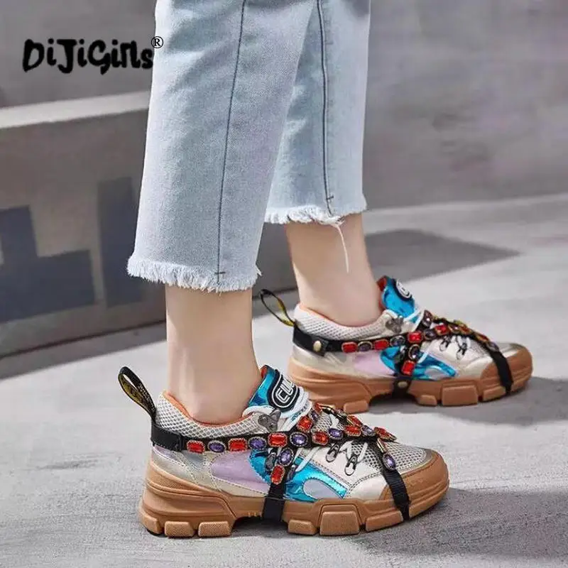 New Brand Women Sneakers Winter Fashion Crystal Plat Platform Lace-Up Round Toe Comfortable Casual Loafers Shoes Women
New Brand Women Sneakers Winter Fashion Crystal Plat Platform Lace-Up Round Toe Comfortable Casual Loafers Shoes Women