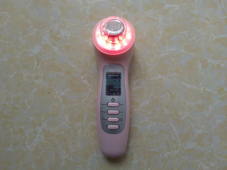 3MHZ Ultrasonic High Frequency Vibration Galvanic Photon Microcurrent Face Firming Lifting Skin Tightening Facial Beauty Machine 2