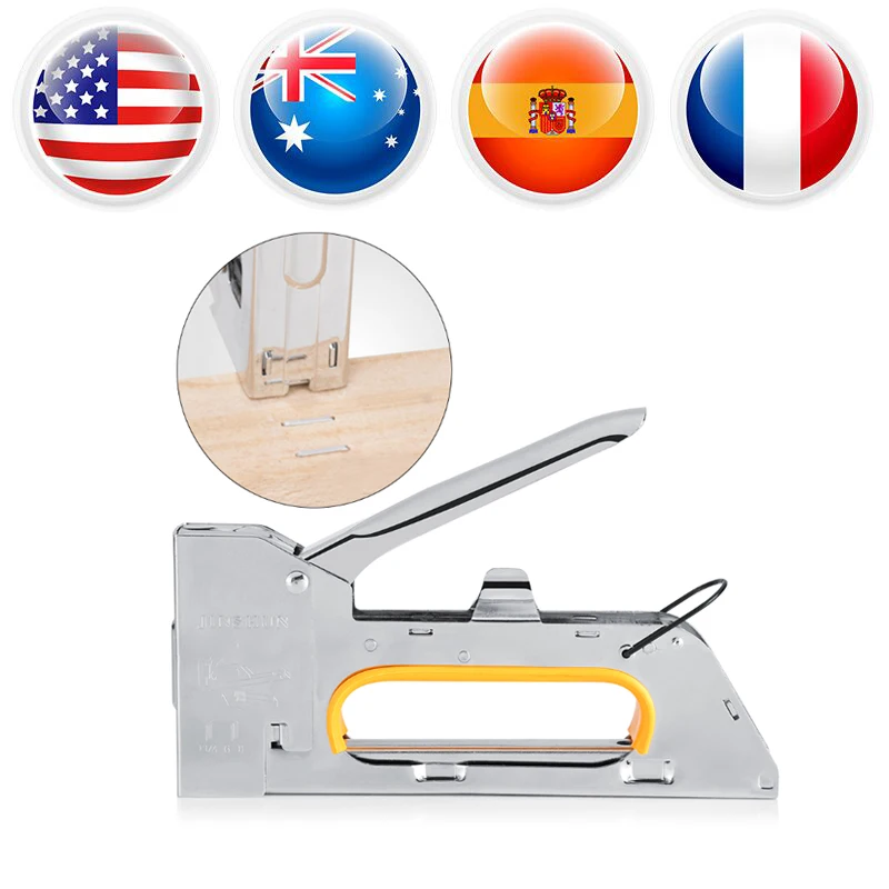 1Pcs Manual Nail Gun Staple Gun Stainless Steel Construction Furniture Stapler to Hold 1008F Staples Wood Staplers High Quality
1Pcs Manual Nail Gun Staple Gun Stainless Steel Construction Furniture Stapler to Hold 1008F Staples Wood Staplers High Quality