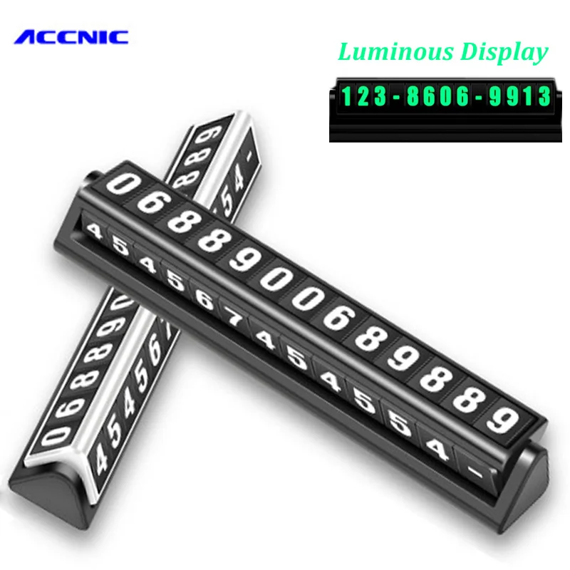 Accnic L4 Luminous Car Temporary Parking Card Rotatable Hiding Auto Phone Number in Car Stop Plate Sticker 4 Sets Number Sheet
Accnic L4 Luminous Car Temporary Parking Card Rotatable Hiding Auto Phone Number in Car Stop Plate Sticker 4 Sets Number Sheet