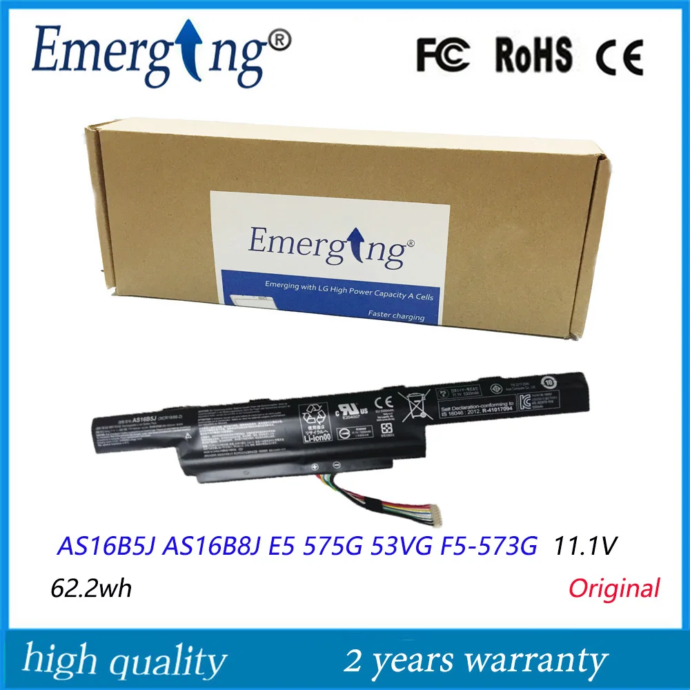 Оригинальный новый аккумулятор AS16B5J для ноутбука Acer Aspire E5 11 1G 53VG 3ICR19/575 2 AS16B8J 662 в