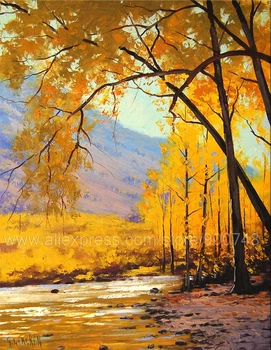 Aspen oil Painting Commissioned River Yellow Gold Trees Landscape Art Huge oil painting Home Decoration Living Room Wall Pic
Aspen oil Painting Commissioned River Yellow Gold Trees Landscape Art Huge oil painting Home Decoration Living Room Wall Pic