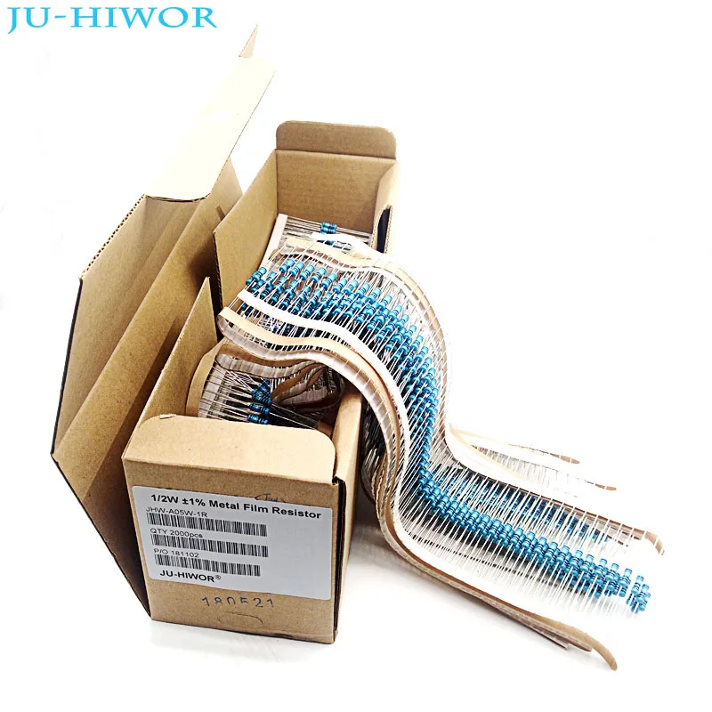 2000pcs 0.5W 1/2W 1% Metal Film Resistor 0.22 0.3 0.47 0.5 1 1.5 10 47 100 220 330 1K 10K 100K 470K Ohm 10Kohm For DIY Resistors
2000pcs 0.5W 1/2W 1% Metal Film Resistor 0.22 0.3 0.47 0.5 1 1.5 10 47 100 220 330 1K 10K 100K 470K Ohm 10Kohm For DIY Resistors
