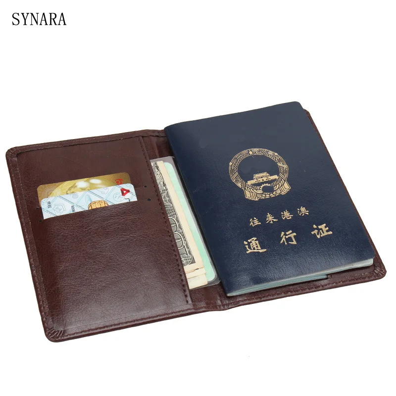 2017 hot men's passport cover for traveling documents, Men's credit card holder for visiting cards and travel passport holder