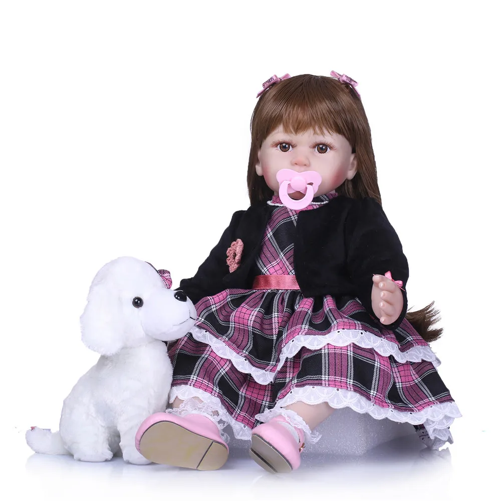 23inch 58cm So Real Baby Doll Reborn Silicone Baby handmade menina Doll Toys for Children bonecas Birthday Gift presents
23inch 58cm So Real Baby Doll Reborn Silicone Baby handmade menina Doll Toys for Children bonecas Birthday Gift presents