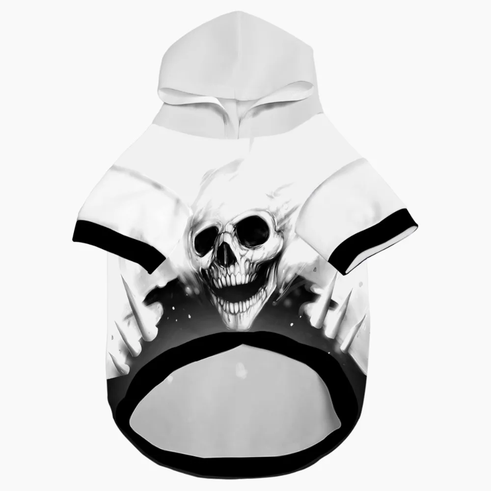 Pet Clothes Scary Skull Warm Soft 3D Printing Cool Pullovers Pet Hoodie With Leash Hole
Pet Clothes Scary Skull Warm Soft 3D Printing Cool Pullovers Pet Hoodie With Leash Hole