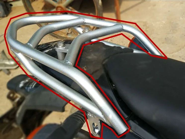 Black/Silver Luggage Holder Support Shelf Motorcycle Luggage Carrier Rack For Kawasaki KLX1500 KLX 150 Rear Fender Rack
Black/Silver Luggage Holder Support Shelf Motorcycle Luggage Carrier Rack For Kawasaki KLX1500 KLX 150 Rear Fender Rack