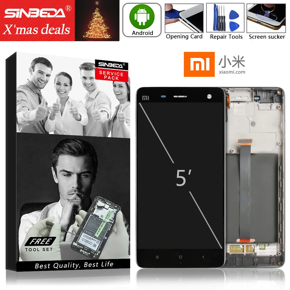 Sinbeda 5.0" For Xiaomi MI 4 Screen LCD Display Touch Screen with Frame Digitizer Replacement Assembly For Xiaomi 4 LCD Screen #
Sinbeda 5.0" For Xiaomi MI 4 Screen LCD Display Touch Screen with Frame Digitizer Replacement Assembly For Xiaomi 4 LCD Screen #